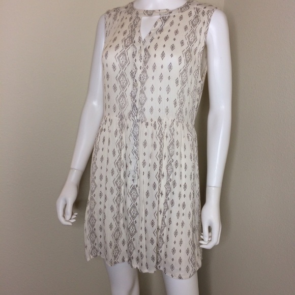 EN CREME babydoll dress boho sleeveless button NEW - Picture 6 of 8
